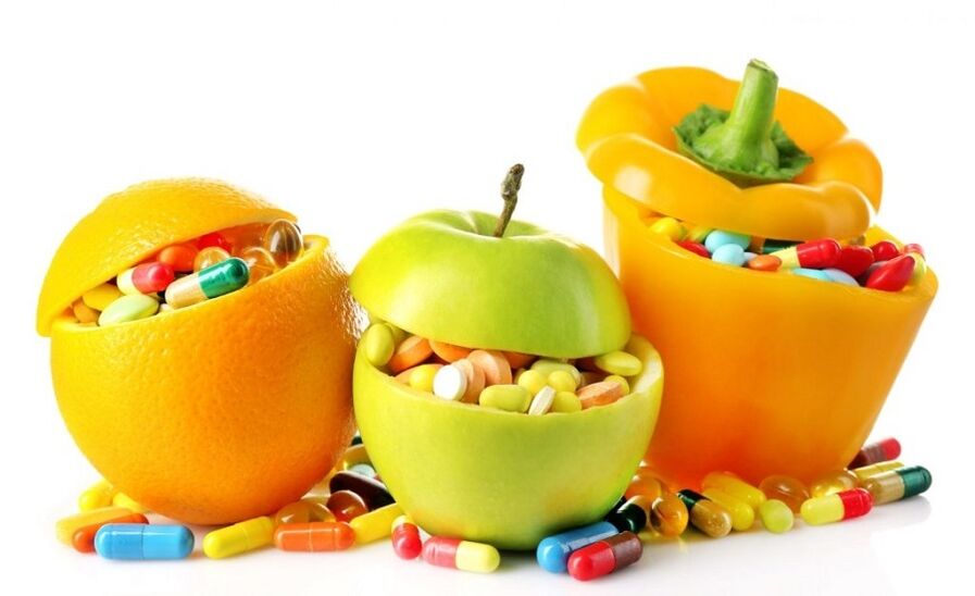 vitaminas para potência em vegetais e frutas